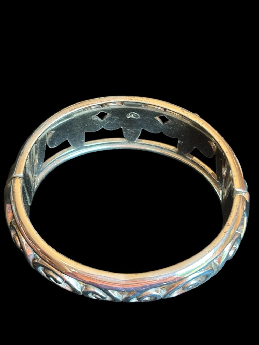 Retired Brighton Dazzle Bloom Hinged Bangle Bracelet - EUC - Picture 7 of 7